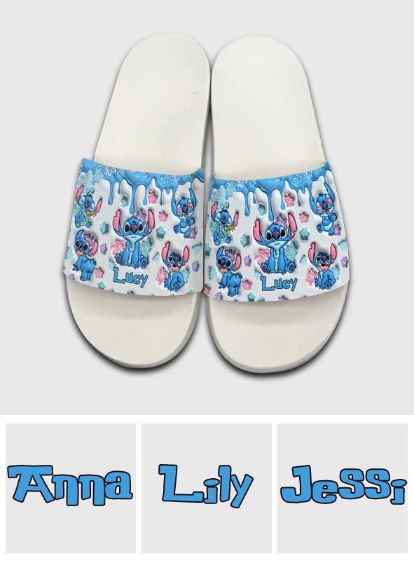 Personalized Ohana Slide Sandals Custom Name Gift for Family
