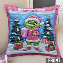 Load image into Gallery viewer, Personalized Grinch Christmas Throw Pillow Custom Name Gift
