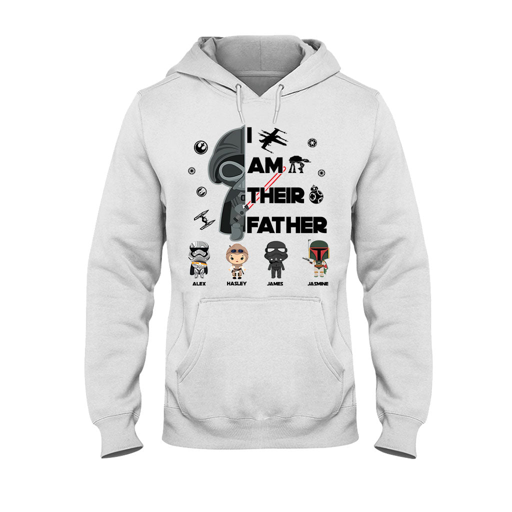 Personalized Star Wars T-Shirt & Hoodie Gift for Dad | Custom Names