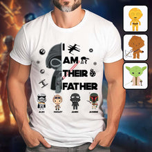 Load image into Gallery viewer, Personalized Star Wars T-Shirt &amp; Hoodie Gift for Dad | Custom Names
