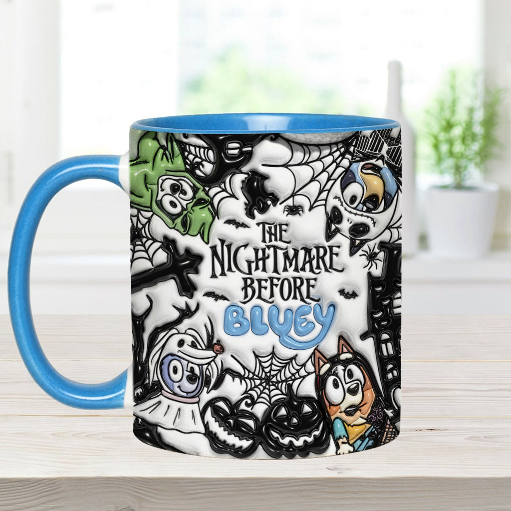 Personalized Nightmare Accent Mug Custom Name Gift for Halloween