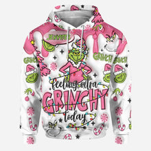 Load image into Gallery viewer, Personalized Grinchy Hoodie and Leggings Set for Christmas Gift
