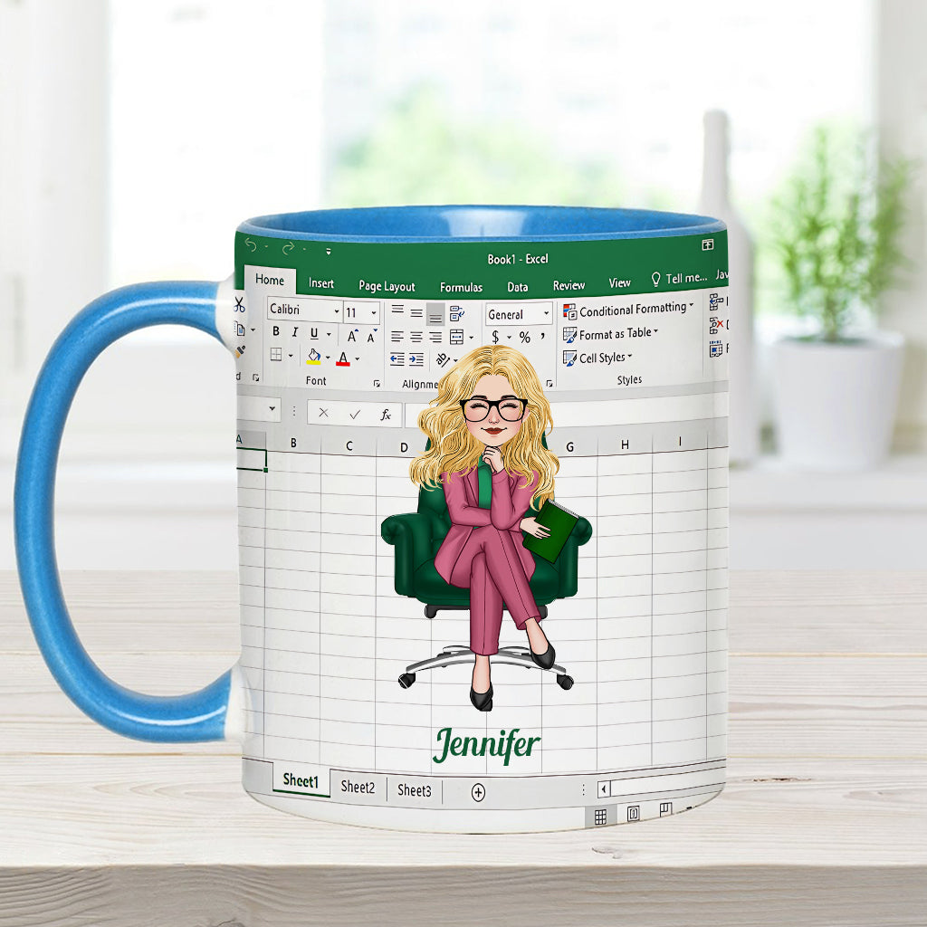 Personalized Accent Mug Custom Colleague Gift with Name