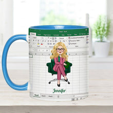 Load image into Gallery viewer, Personalized Accent Mug Custom Colleague Gift with Name
