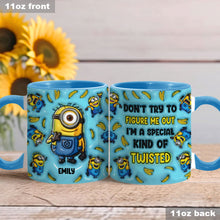 Load image into Gallery viewer, Personalized Minion Mug Custom Name Gift Idea for Kids
