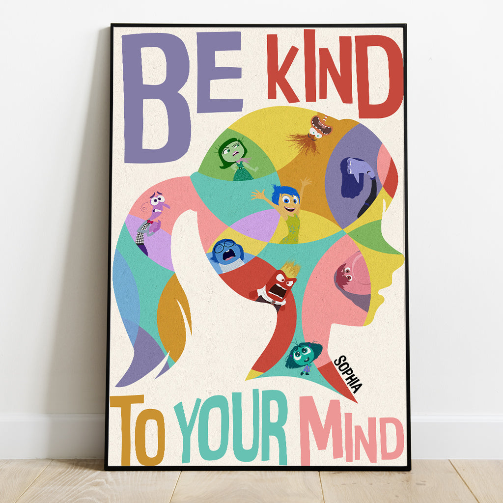 Personalized Be Kind to Your Mind Canvas Art Gift for Graduation