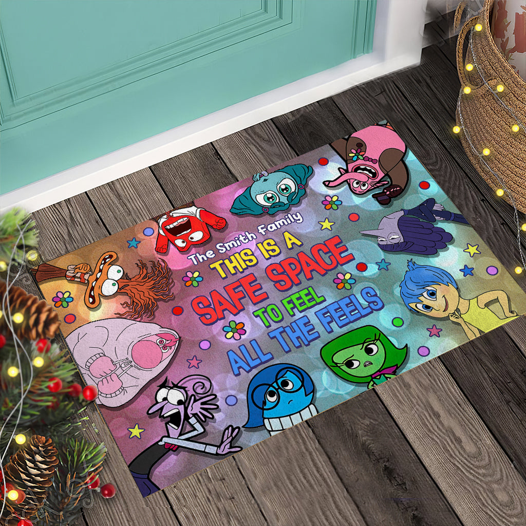 Personalized Doormat Safe Space Family Name Custom Gift