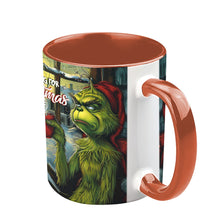 Load image into Gallery viewer, Personalized Grinch Accent Mug Custom Name Christmas Gift

