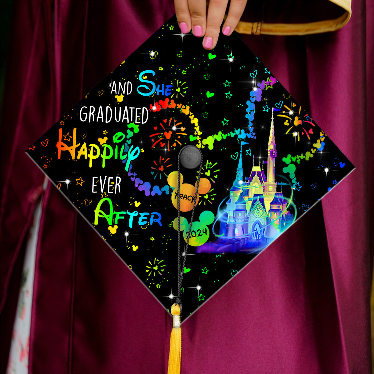 Personalized Graduation Cap Topper Custom Design Gift for Her