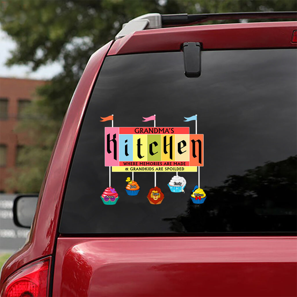 Personalized Grandma's Kitchen Mouse Decal Die Cut Gift