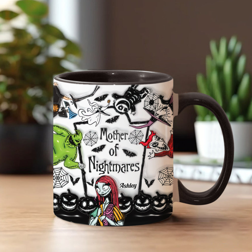 Personalized Nightmare Accent Mug Custom Name Gift for Mom or Dad