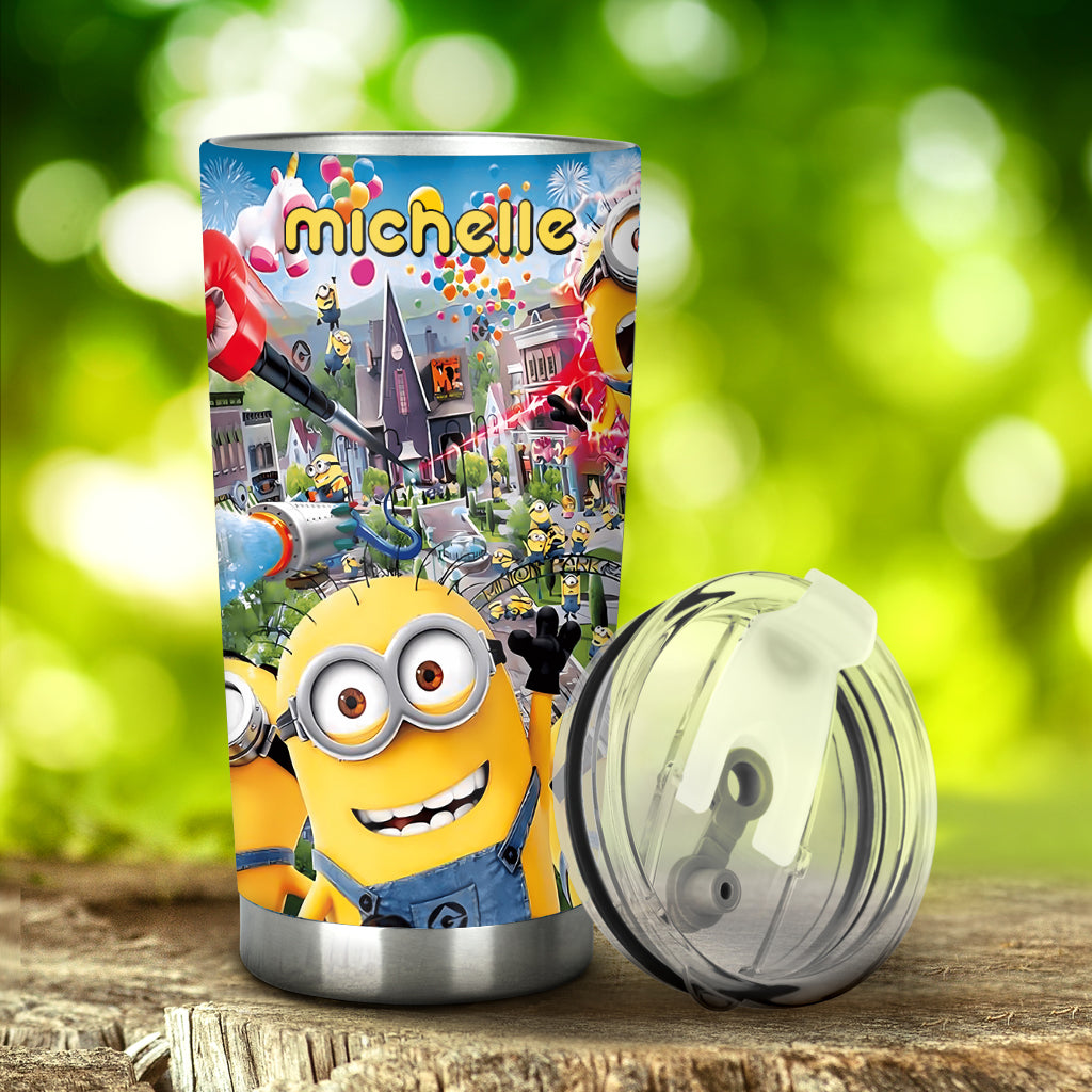 Personalized Fun Tumbler with Minions Custom Design Gift for Kids