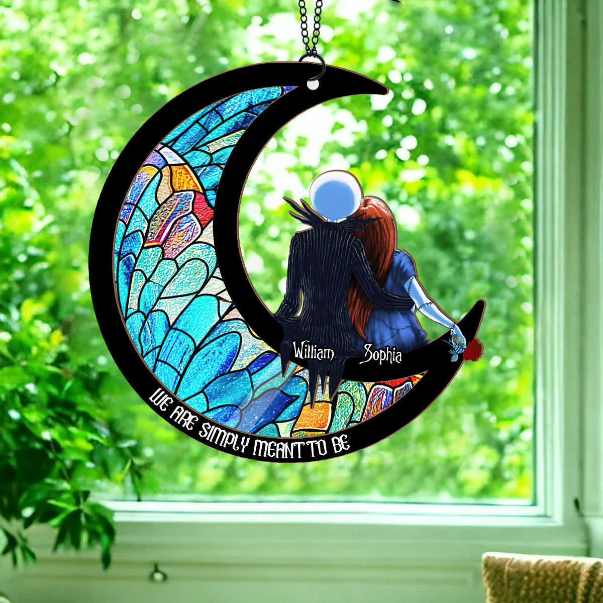 Personalized Nightmare Suncatcher Gift for Couples - We Are Simply Meant To Be