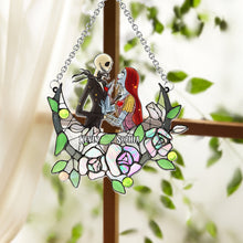 Load image into Gallery viewer, Personalized Nightmare Suncatcher Ornament with Roses for Home Decor
