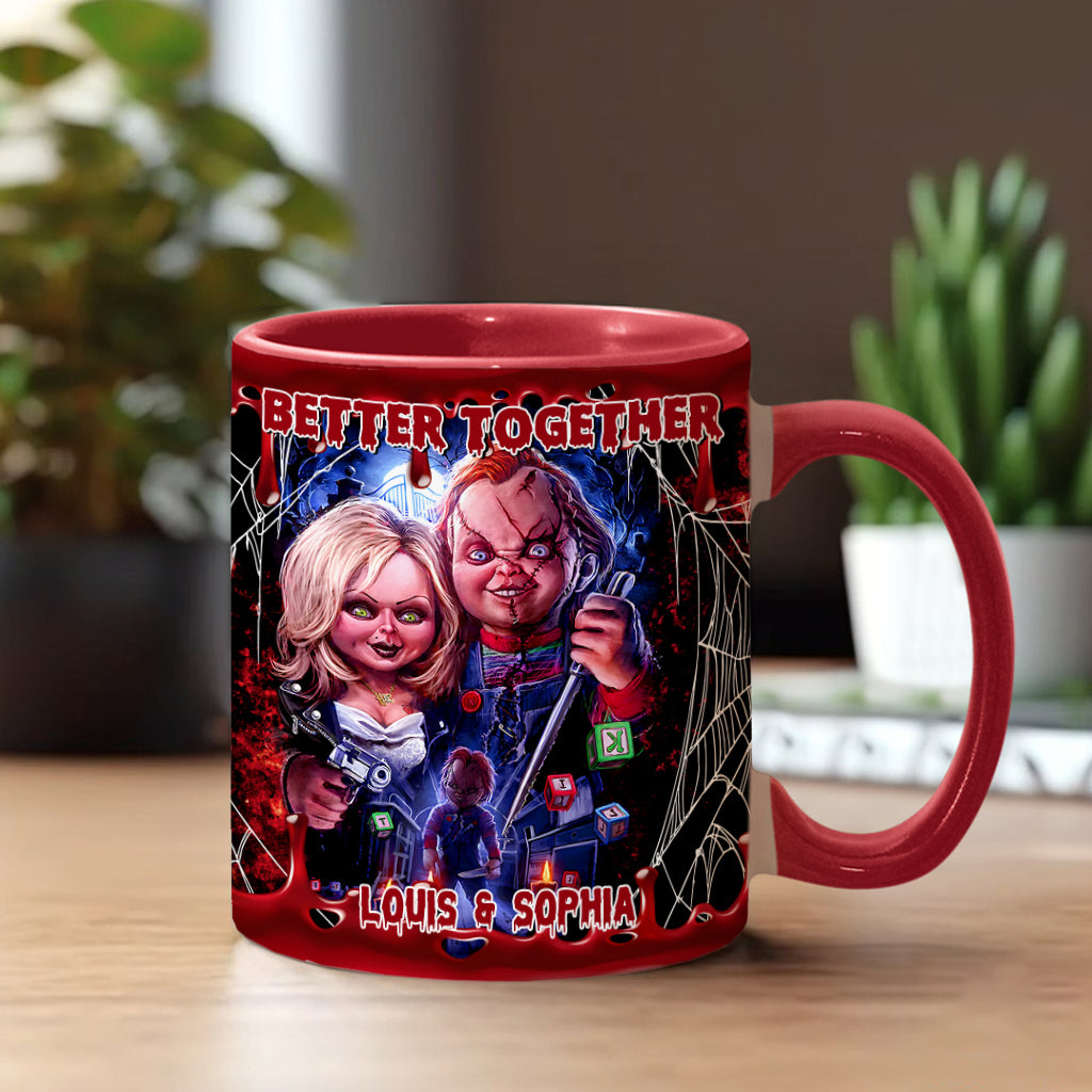 Personalized Chucky & Tiffany Accent Mug Custom Name Gift