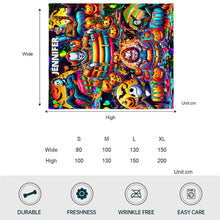 Load image into Gallery viewer, Personalized Halloween Blanket Custom Name Cozy Gift for Friends
