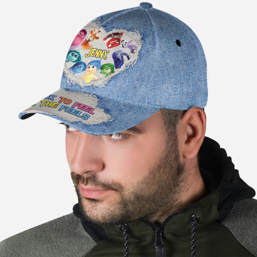 Personalized Denim Classic Cap Custom Name Gift for Kids