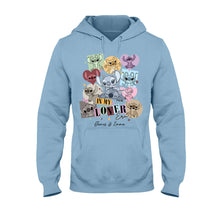 Load image into Gallery viewer, Personalized Couple T-shirt &amp; Hoodie with Custom Names Gift for Her &amp; Him
