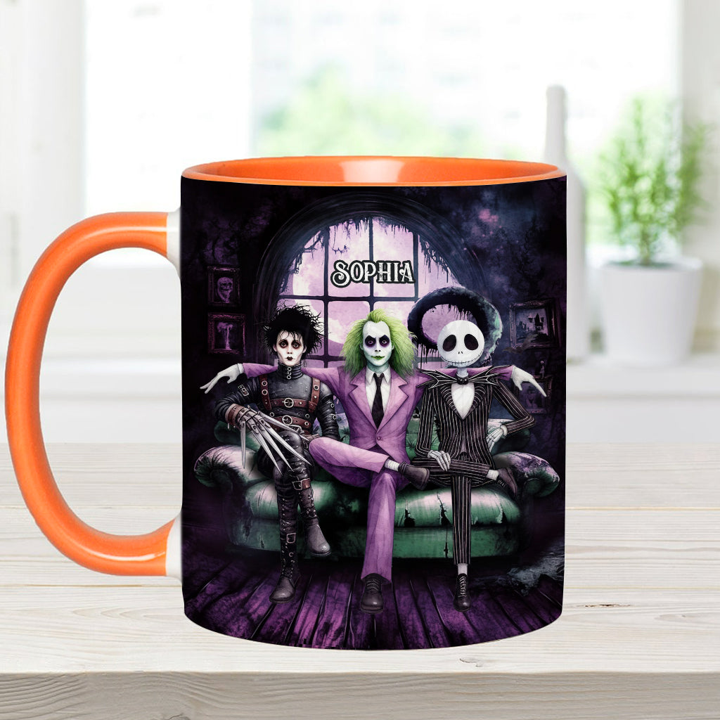 Personalized Accent Mug with Custom Name for Halloween Gift
