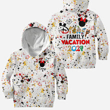 Load image into Gallery viewer, Personalized Disney Family Vacation All Over Shirt for Kids
