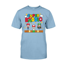 Load image into Gallery viewer, Personalized Super Daddio T-shirt &amp; Hoodie Gift for Dad
