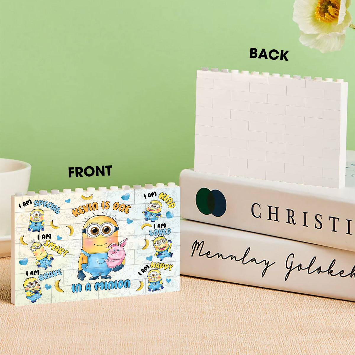 Personalized Minions Building Brick Block Custom Design Gift
