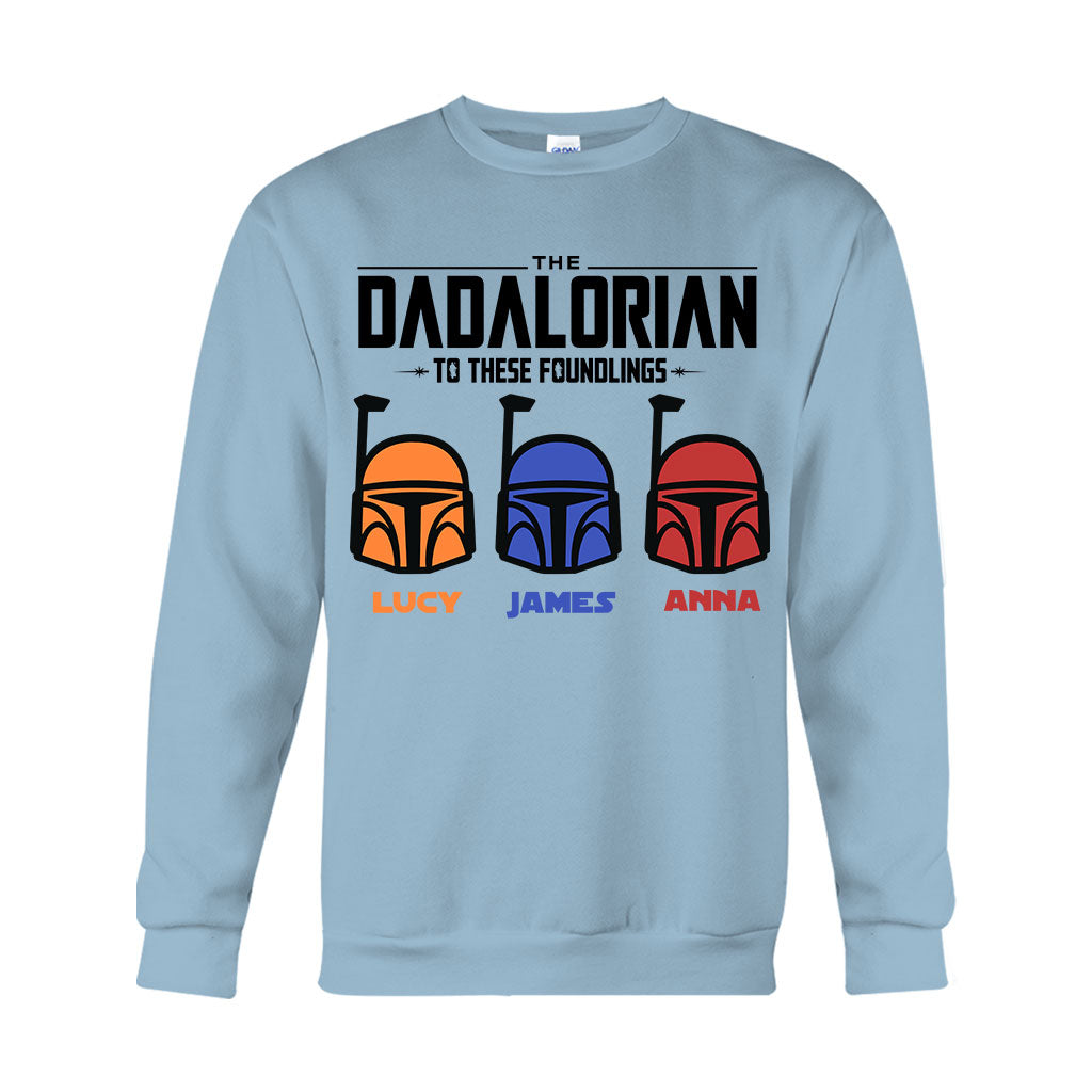 Personalized Dadalorian T-Shirt & Hoodie Gift for Dad | Custom Family Names