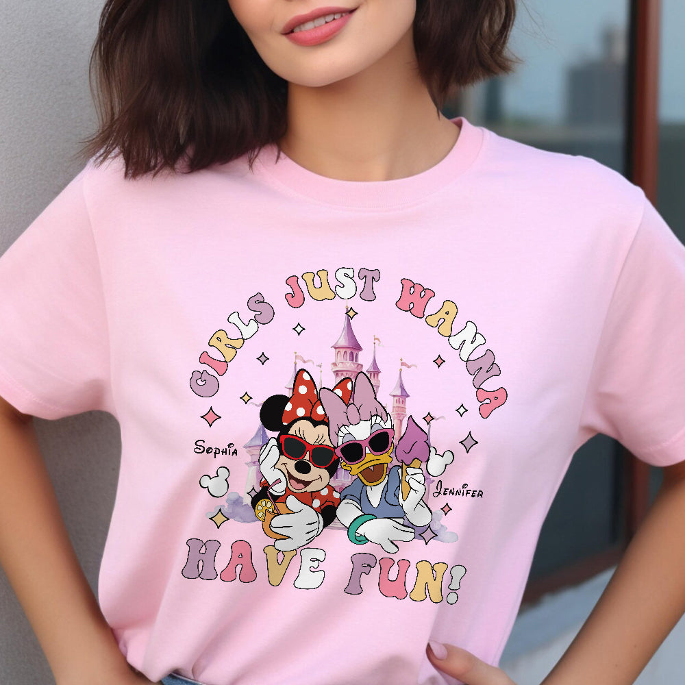 Personalized Girls Just Wanna Have Fun T-shirt & Hoodie for Kids