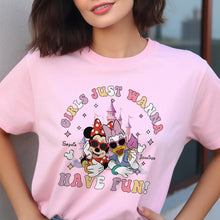 Load image into Gallery viewer, Personalized Girls Just Wanna Have Fun T-shirt &amp; Hoodie for Kids

