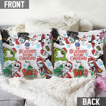 Load image into Gallery viewer, Personalized Nightmare Before Christmas Throw Pillow Gift
