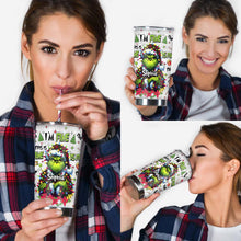 Load image into Gallery viewer, Personalized Grinch Tumbler Christmas Gift for Mom with Name
