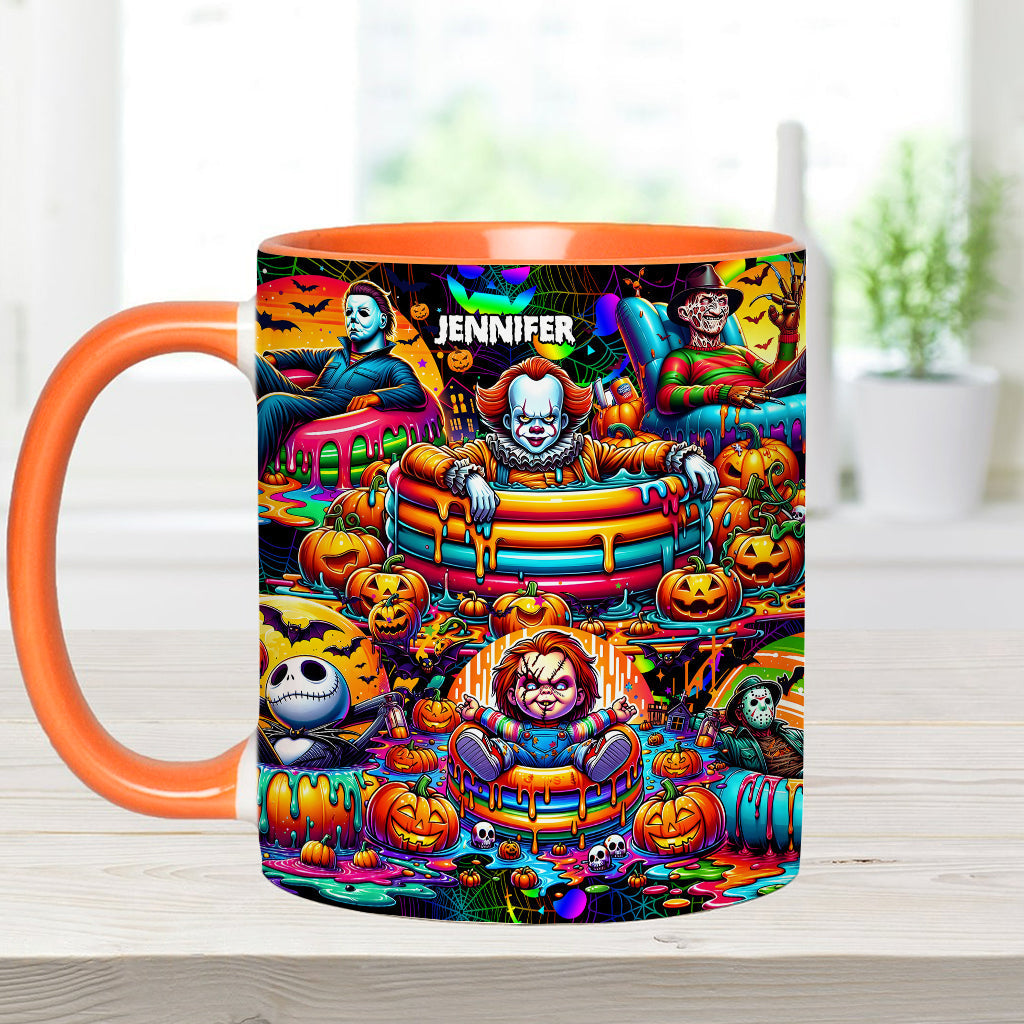 Personalized Halloween Accent Mug Custom Name Unique Gift