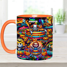 Load image into Gallery viewer, Personalized Halloween Accent Mug Custom Name Unique Gift
