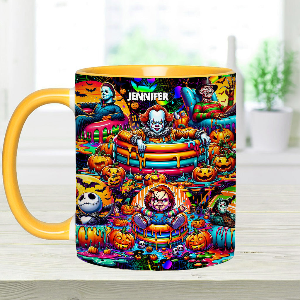 Personalized Halloween Accent Mug Custom Name Unique Gift