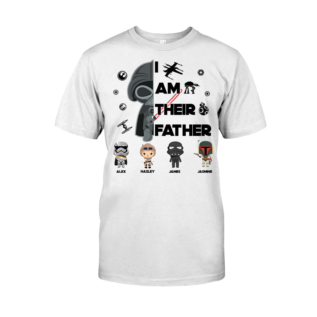 Personalized Star Wars T-Shirt & Hoodie Gift for Dad | Custom Names