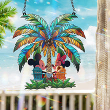 Load image into Gallery viewer, Personalized Palm Tree Suncatcher Ornament Custom Gift for Couple
