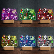 Load image into Gallery viewer, Personalized Nightmare Shaped Plaque Light Base Custom Name Gift for Halloween
