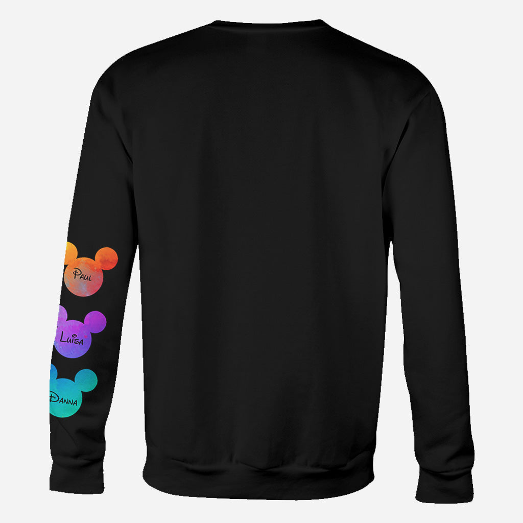 Personalized Colorful Mouse Ear All Over Shirt Gift for Grandma