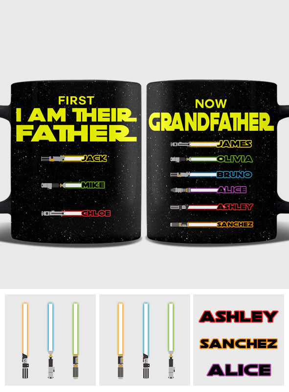 Personalized Star Wars Mug for Grandfathers Custom Name Gift