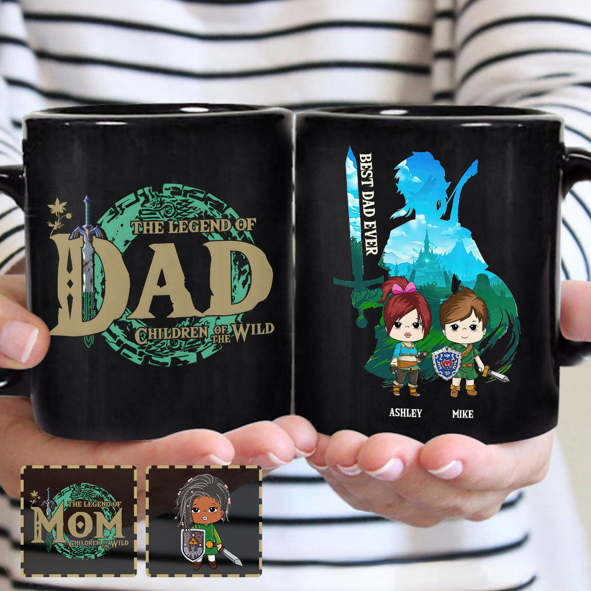 Personalized Legend Mug Custom Family Name Gift for Dad/Mom