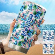 Load image into Gallery viewer, Personalized Ohana Tumbler Custom Name Summer Vibes Gift
