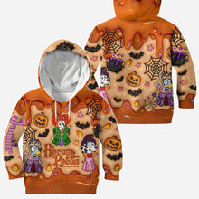 Load image into Gallery viewer, Personalized Halloween All Over Shirt Custom Name for Kids
