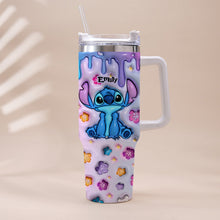 Load image into Gallery viewer, Personalized Ohana Tumbler with Handle Custom Name Gift Idea
