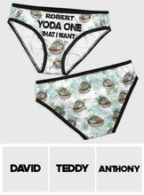 Load image into Gallery viewer, Personalized Yoda One That I Want Lace Briefs for Women

