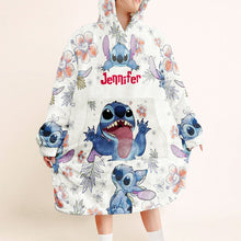 Load image into Gallery viewer, Personalized Stitch Blanket Hoodie Gift for Kids &amp; Teens
