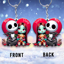 Load image into Gallery viewer, Personalized Nightmare Keychain Custom Name Gift for Couple
