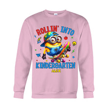 Load image into Gallery viewer, Personalized Kids T-Shirt Rollin Into Kindergarten Custom Name
