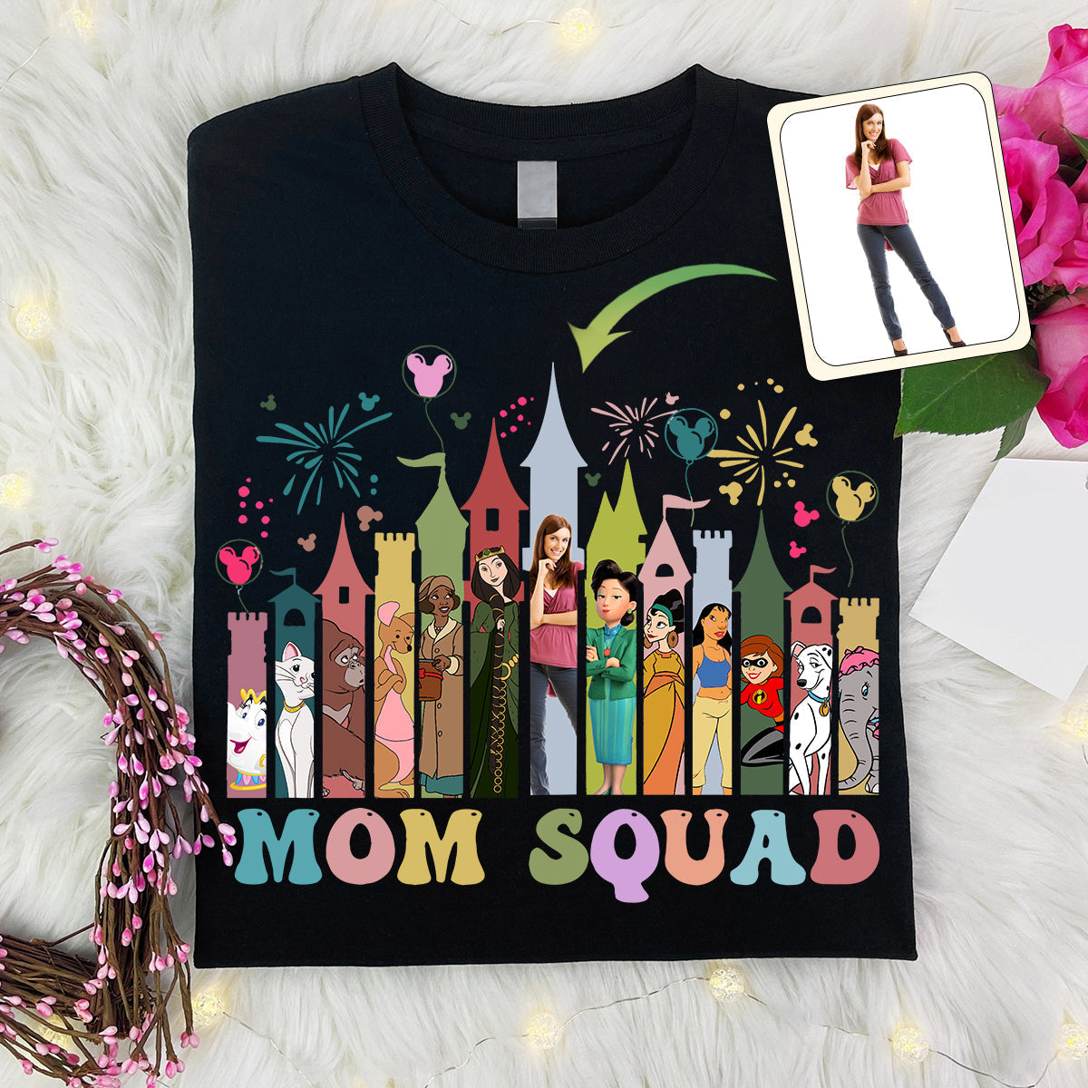 Personalized Mom Squad T-shirt & Hoodie Custom Gift for Mothers