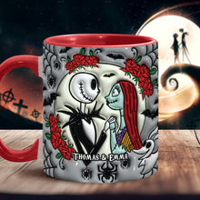 Load image into Gallery viewer, Personalized Nightmare Accent Mug for Couples | Custom Name Gift
