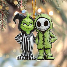 Load image into Gallery viewer, Personalized Grinch &amp; Nightmare Before Christmas Ornament Gift

